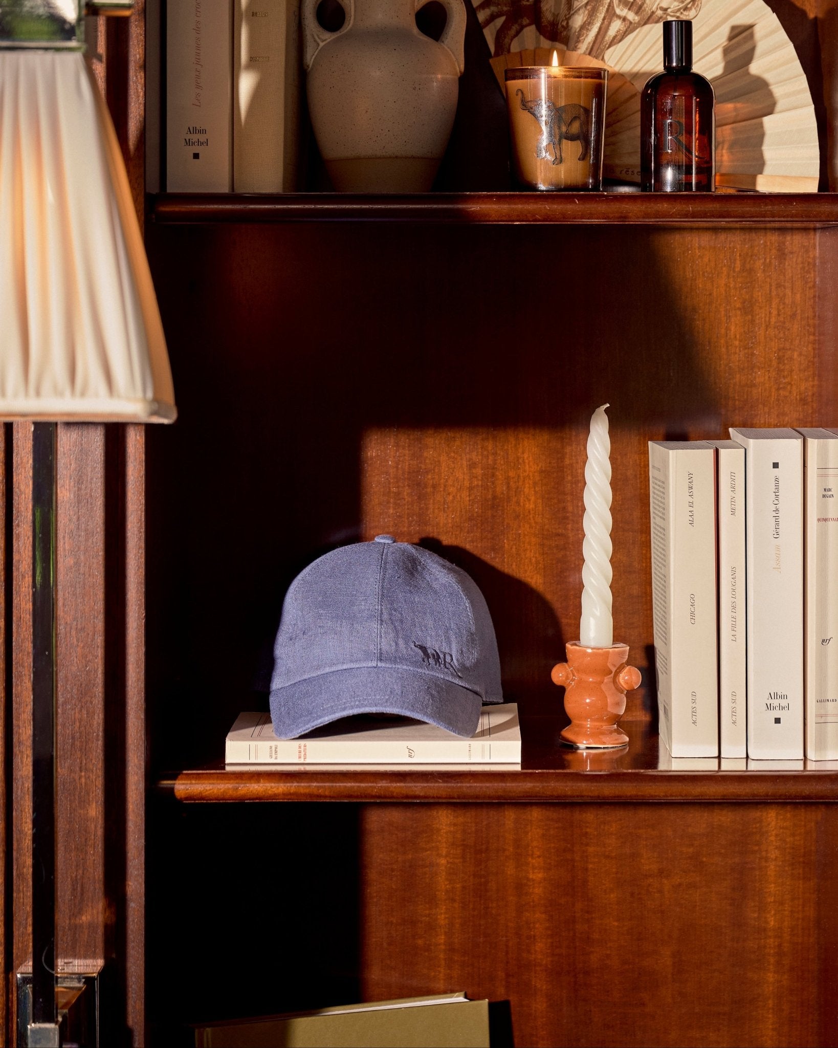 Casquette lin italien - Bleu gris - La Réserve Boutique