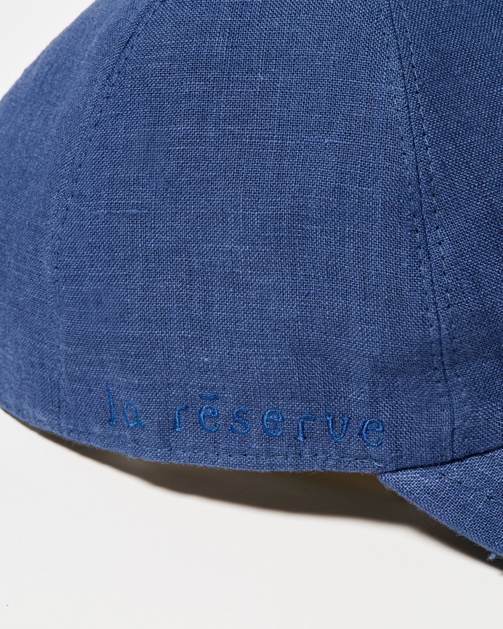 Casquette lin italien - Bleu gris - La Réserve Boutique