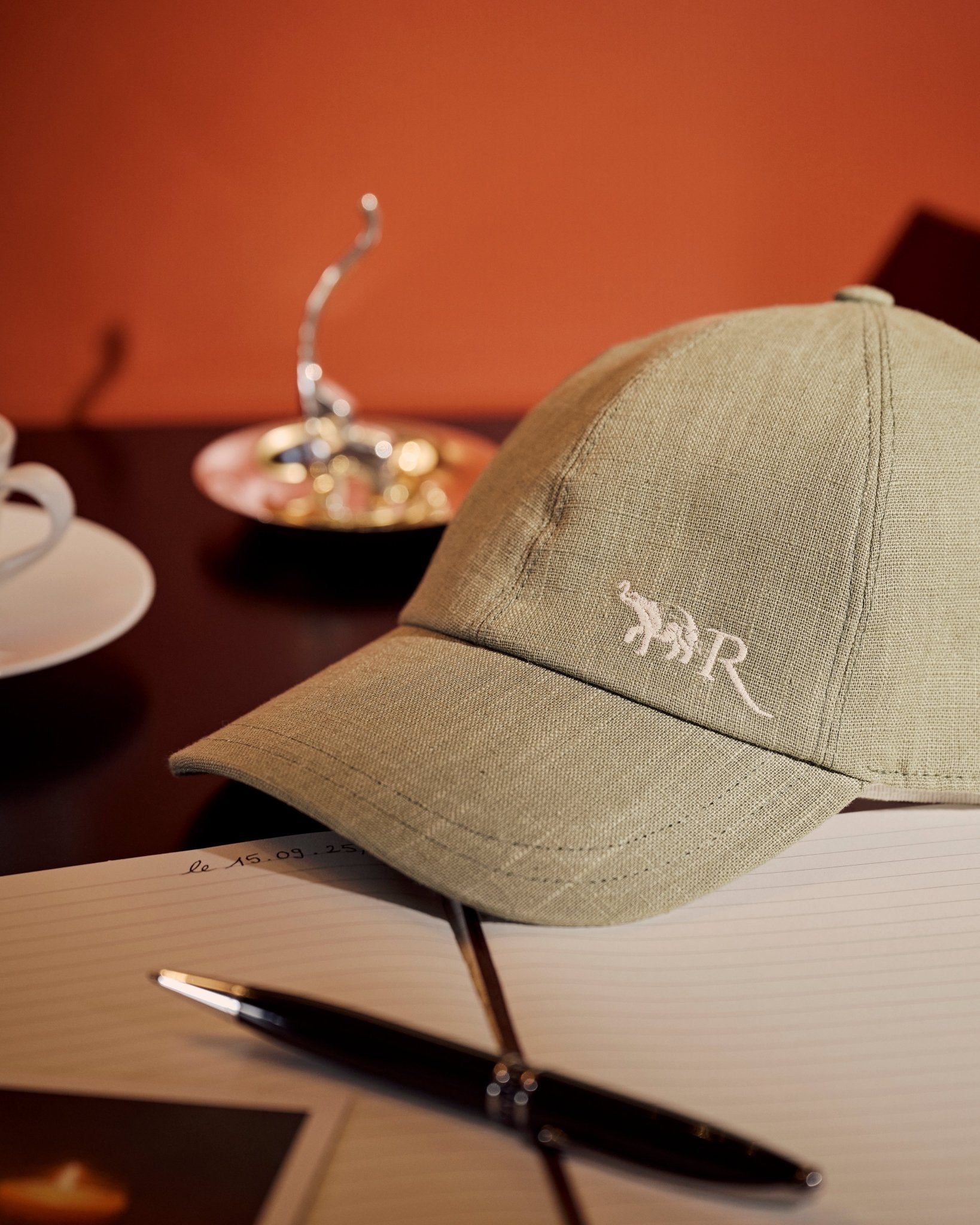 Casquette lin italien - Olive - La Réserve Boutique