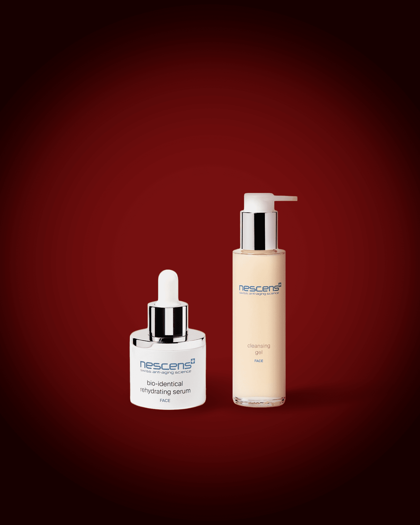 Duo sérum réhydratant bio - identique & Gel nettoyant visage - Nescens - La Réserve Boutique