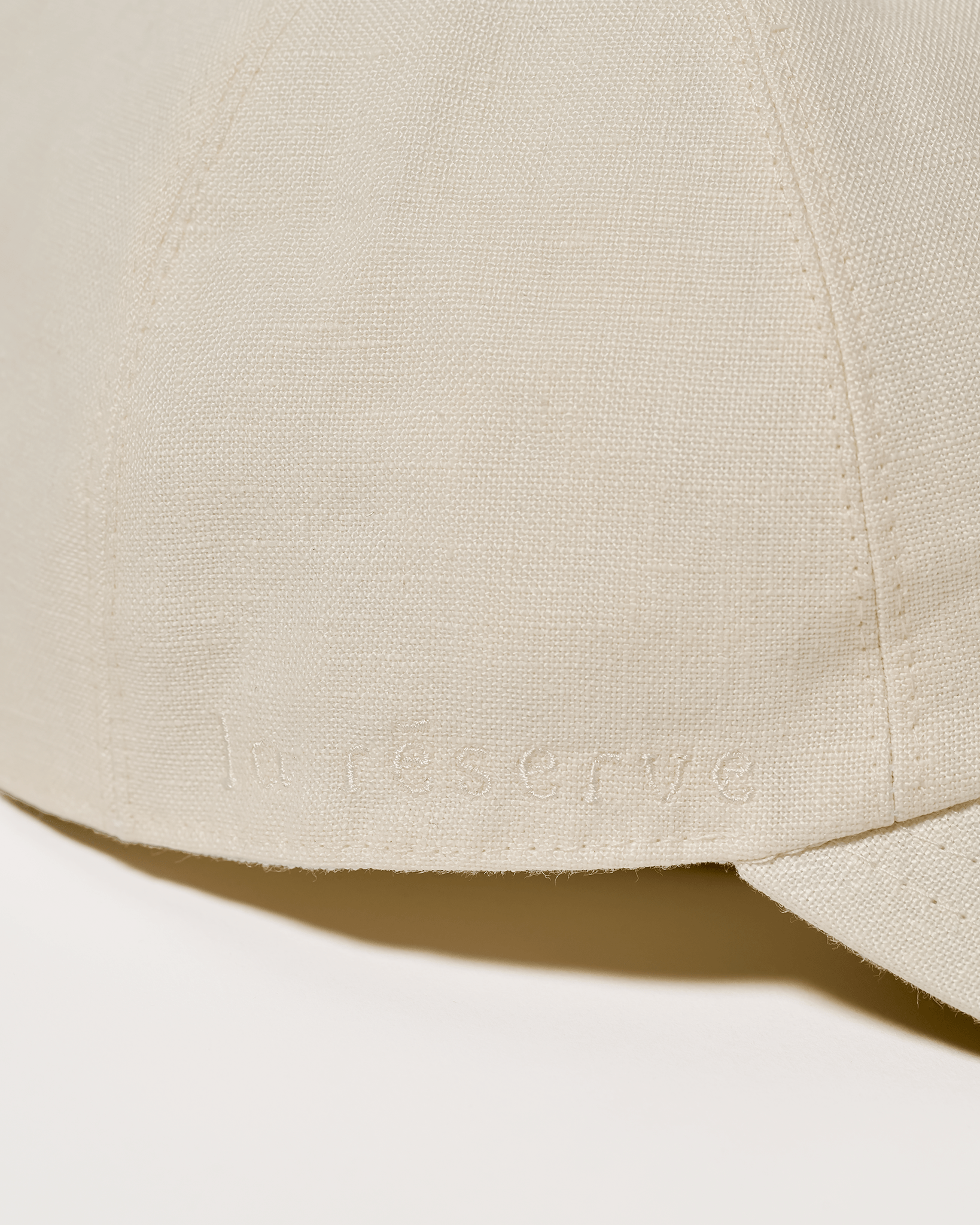 Casquette lin italien - Ivoire - La Réserve Boutique