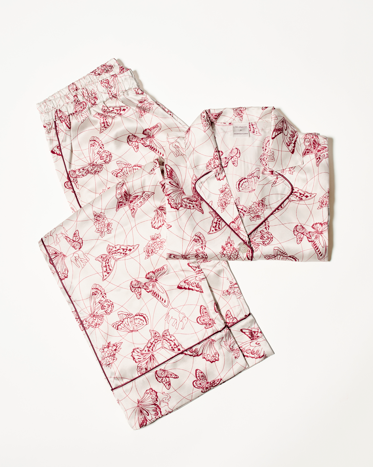 Ensemble pyjama en soie « Suite 504 »