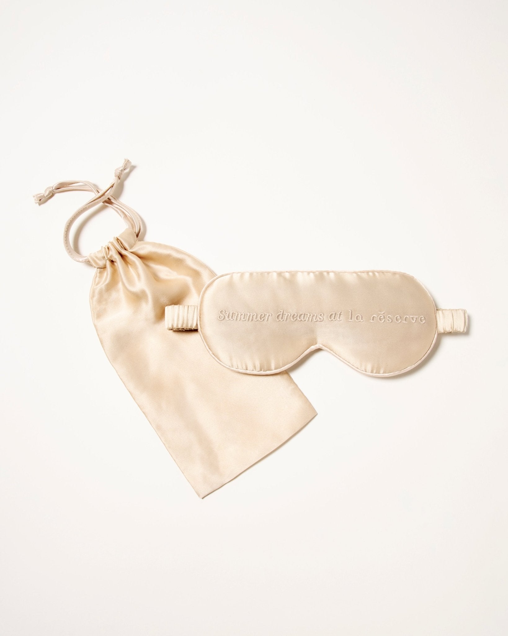 Masque de sommeil en soie - Crème - La Réserve Boutique