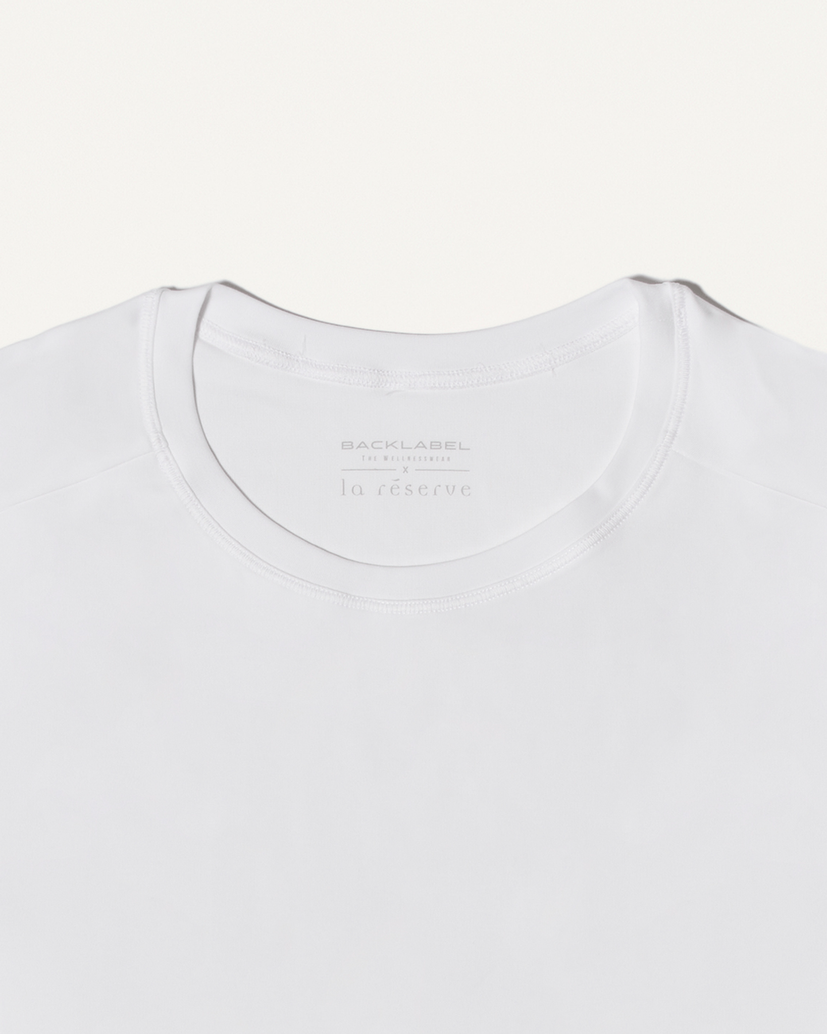 T - shirt de sport Homme Blanc - La Réserve x Back Label - La Réserve Boutique